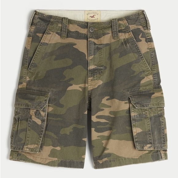 Hollister Other - Hollister Men's Green and Brown Cargo Shorts